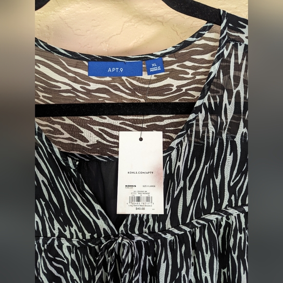 Apt.9 XL Chiffon Blouse - Picture 3 of 10